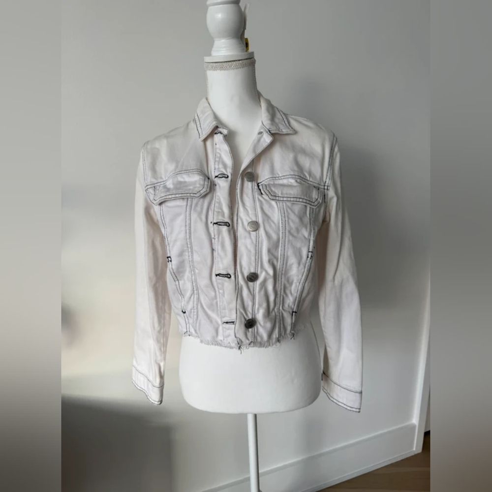 Zara Light Pink Denim Jacket